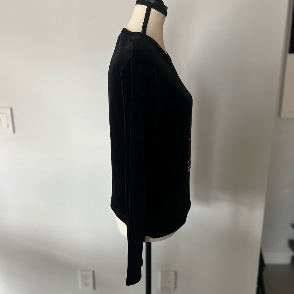 Sonya Rykiel Vintage Tiger Velvet Top - Picture 9 of 17